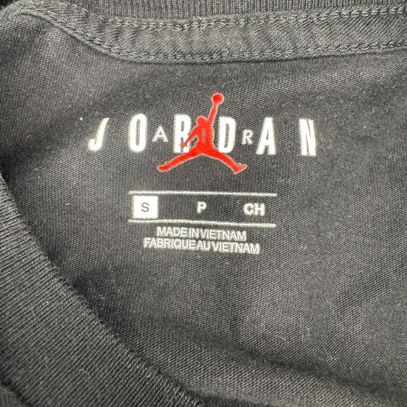 Jordan Black Patterned Men's T-Shirt Size Small. - Picture 9 of 9